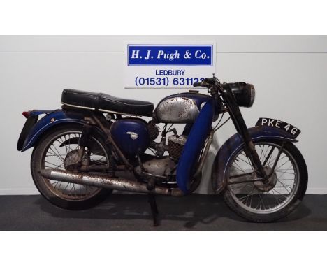 BSA D14/4 Bantam motorcycle. 1968. 173cc. Matching Frame and Engine No. D14B9522Barn find, has been stored for many years. Re