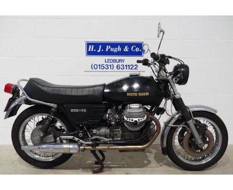 Moto Guzzi 850-T3 motorcycle. 1977. 844cc. Matching Frame and Engine No. 1002862,413 miles since rebuild in 2017. New brake c