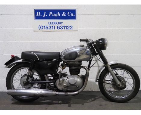 AJS 250cc motorcycle, 1960.Frame no. 6884Engine no. 5925Runs and rides, engine and wheels have recently been rebuilt, needs r