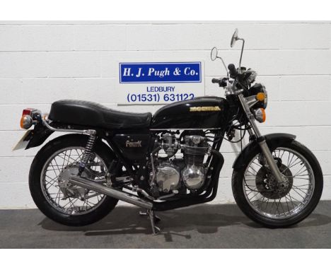 Honda 550 Four K motorcycle. 1979. 544cc. Frame No. CB550K-2023139.Engine No. CB550E-2023851.Runs and rides but carbs need cl