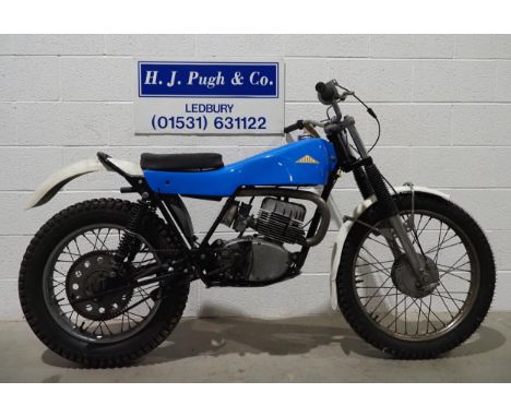 Cotton Cavalier Minarelli trials motorcycle. 1973. 220cc.Frame No. XTM7943Engine No. CR3335Good compression. Had a recent eng
