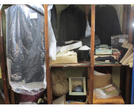 VICTORIAN/EDWARDIAN &amp; LATER CHILDREN'S &amp; ADULT'S CLOTHING, hats, Dunlop boots, household linen and other materials in