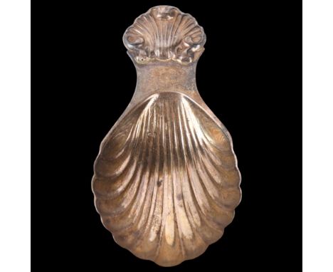 An Elizabeth II silver 'Shell' tea caddy spoon, Turner & Simpson, Birmingham 1965, 8cm . Condition Report:No damage or repair