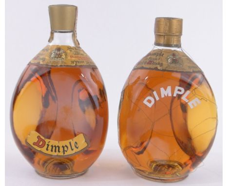 2 Bottles of Haig's Dimple Old Blended Scotch Whisky,1 with white lettered bottle, (2).