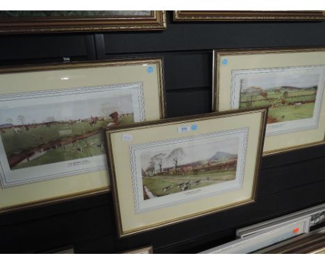 A selection of fox hunting prints