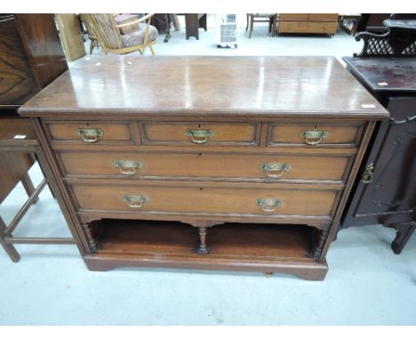 A Victorian mahogany dressing table or buffet base