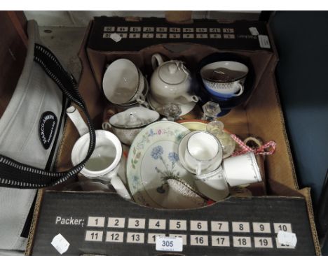 A selection of tea cups and saucers and tea pots