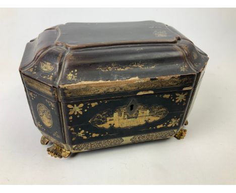 Chinese Tea Caddy with Lead Canisters 