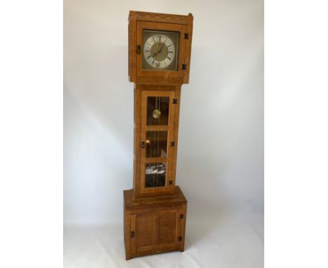 Oak Rabbitman Clock 