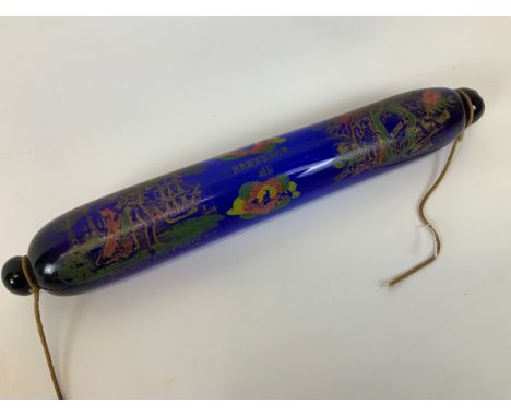 Glass Rolling Pin with Hand Painted Decoration 