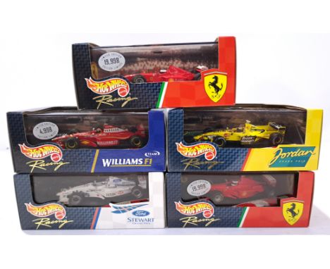 Hot Wheels 1/43rd scale Racing group. Includes "Jordan 199 Heinz-Harald Frentzen" with others. Although unchecked for complet