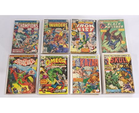 Quantity of Marvel Superhero &amp; similar Comics. Includes The Champions, The Invaders, Marvel Premiere, Jungle Action starr