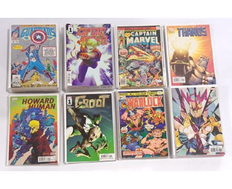 Quantity of Marvel Space Fairing Superhero &amp; similar Comics. Includes Guardians of the Galaxy, Captain Marvel, Howard The