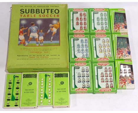 Subbuteo Table Soccer &lsquo;Continental&rsquo; Club Edition &amp; additional Teams, a boxed group. &nbsp;Although unchecked 