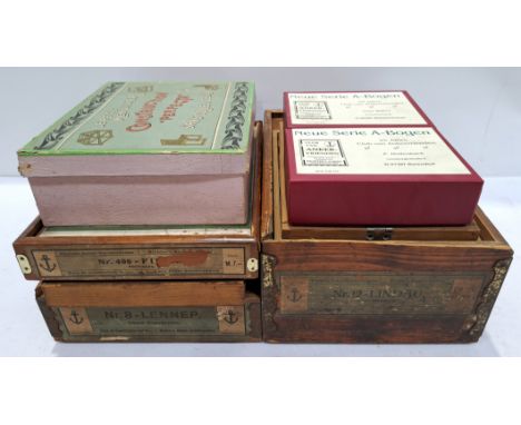 Anchor/Anker &amp; Similar, a boxed group of "Vintage" Construction Brick Sets. Includes set "Nr. 8" with others. Although un