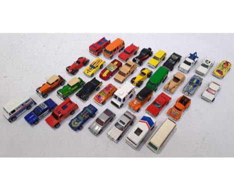 Mattel, a unboxed group of 80s "Hot Wheels" Vehicles. Includes Fire-Eater with others. Although unchecked for completeness co