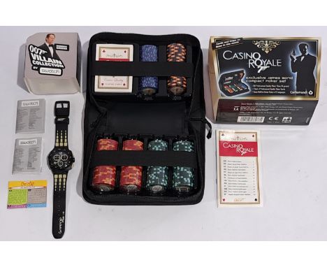 Swatch James Bond 007 Villain Collection Quantum of Solace Watch &amp; Cartamundi Casino Royale Poker Set. &nbsp;Although unt