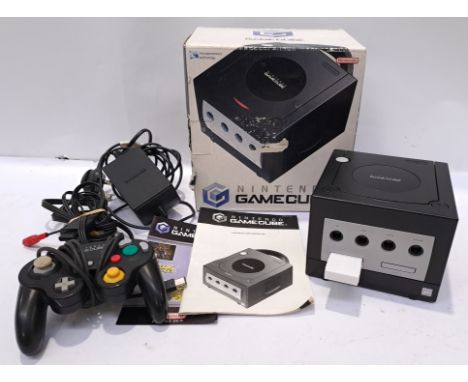 Nintendo, a Boxed "GameCube" Video Game Console. Although unchecked for completeness or if in working order condition appears