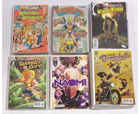 Quantity of DC Wonder Woman &amp; related &amp; Bombshells Comics. Bronze to Modern Age, a bagged &amp; boarded, bagged or un