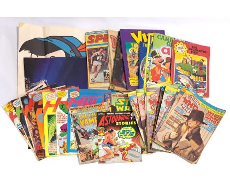 Quantity of UK Weekly Comics &amp; Magazines, The Incredible Hulk, Doctor Who &amp; similar. Includes Doctor Who Weekly Issue