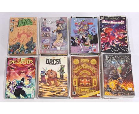 Quantity of Mixed Publisher&nbsp;Comics. Bronze&nbsp;to Modern Age, a bagged &amp; boarded, bagged or unbagged group.&nbsp; A