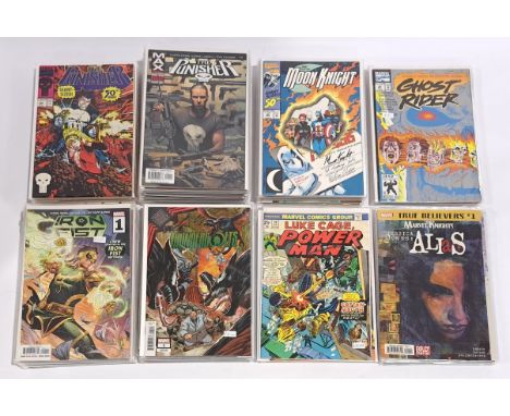 Quantity of Marvel Superhero Comics. Includes The Punisher, Moon Knight, Ghost Rider, Iron Fist, Thunderbolts, Luke Cage Powe