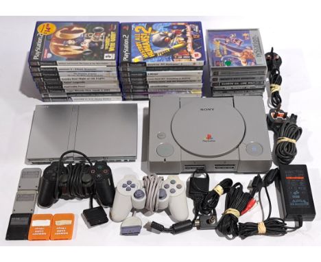 Sony PlayStation 1 &amp; PlayStation 2 Gaming Consoles &amp; games. &nbsp;Although untested &amp; unchecked for completeness 