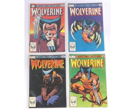Marvel Comics Wolverine, First Solo Mini-Series Complete #1 to #4 (1982). First Appearance of Yuriko. Bronze Age, a bagged gr