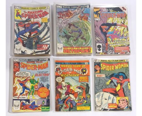 Quantity of Marvel Spider-man &amp; related comics.&nbsp; Includes The Amazing Spider-man, Peter Parker The Spectacular Spide