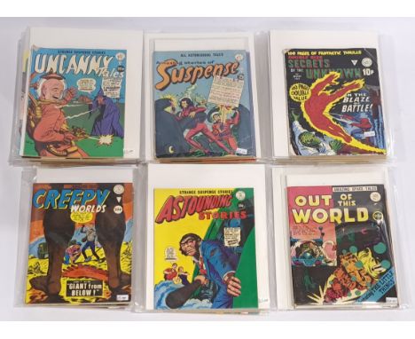 Quantity of Alan Class &amp; Co. UK Comics. Includes Uncanny Tales, Amazing Stories of Suspense, Secrets of the Unknown, Cree