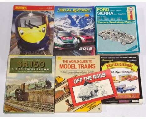Quantity of Books, Reference Guides &amp; similar, Car, Train &amp; Toy related. Includes Hornby, Scalextric &amp; Ford Sierr