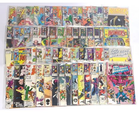 Quantity of Marvel Avengers Comics.&nbsp; Includes The Avengers #267 First Appearance of the Council of Kangs &amp; The West 