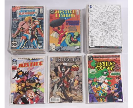 Quantity of DC Justice League &amp; Justice Society&nbsp;&amp; related Comics.&nbsp; Includes Young Justice, Injustice Gods A