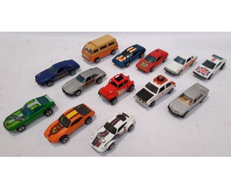 Mattel, a unboxed group of 80s "Hot Wheels" Vehicles. Includes P-911 with others. Although unchecked for completeness conditi