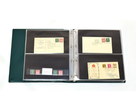 June 1946 - 1959 FDC. Starting with Victory leading onto 1951 light backgrounds issue 4d, 02/10/50 cat £200 and other cover i
