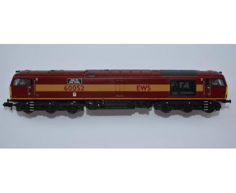 Boxed Graham Farish (By Bachmann) N gauge 371-350 Class 60 60052 "Golfa Twr" electric train model, DCC ready in mint conditio