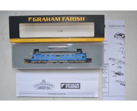 Graham Farish (By Bachmann) 372-920 N gauge 6 DCC ready Deltic Prototype DP1 Preserved Livery electric train model. Model wou