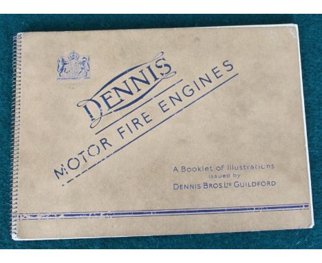 1930s very rare dennis fire engine brochure