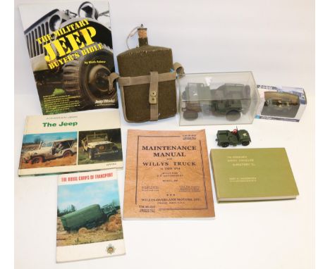 Reproduction Maintenance Manual for Willys Truck Model MB, 4 other Military vehicle related books, Lone Star product model of
