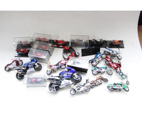 Nine1/18 scale model vehicles incl. Burago and Solido together with some smaller scale models 