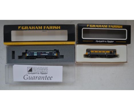 Graham Farish (By Bachmann) N gauge 371-125K Class 33 DRS Livery (in replacement box) and an original Farish Class 33 Civil E