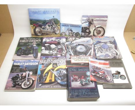 Collection of books relating to Harley Davidson (12) 