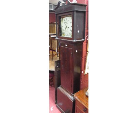 An early 19th oak longcase clock by Burges of Fordingbridge  