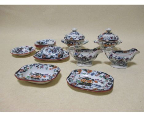 A 19th century 'Spode' childrens part dinner service  