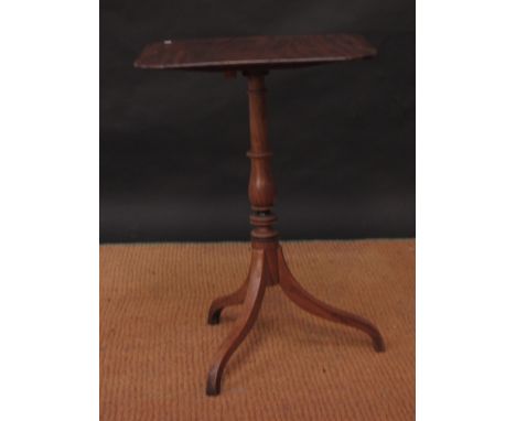 A Regency mahogany tripod table, 52cm square  