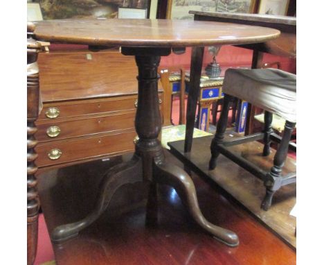 A George III mahogany tripod table, 81cm  