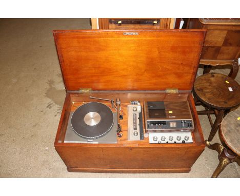 A Leak 'Trough Line' stereo, complete with Garrard 401 turntable - sold as collector's item and a Harman Kardon cassette deck