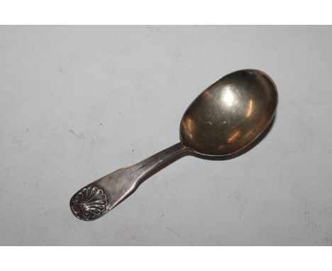 A Georgian silver caddy spoon, Hallmarked London 1808