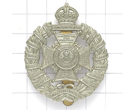 Tower Hamlets Rifles scarce post 1926 white metal cap badge. Die-stamped of Rifle Brigade design.   Slider VGC 