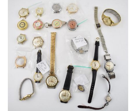A good quantity of vintage watches, to include mechanical Swiss movements by Oris, Puerta and similar manufacterers from the 
